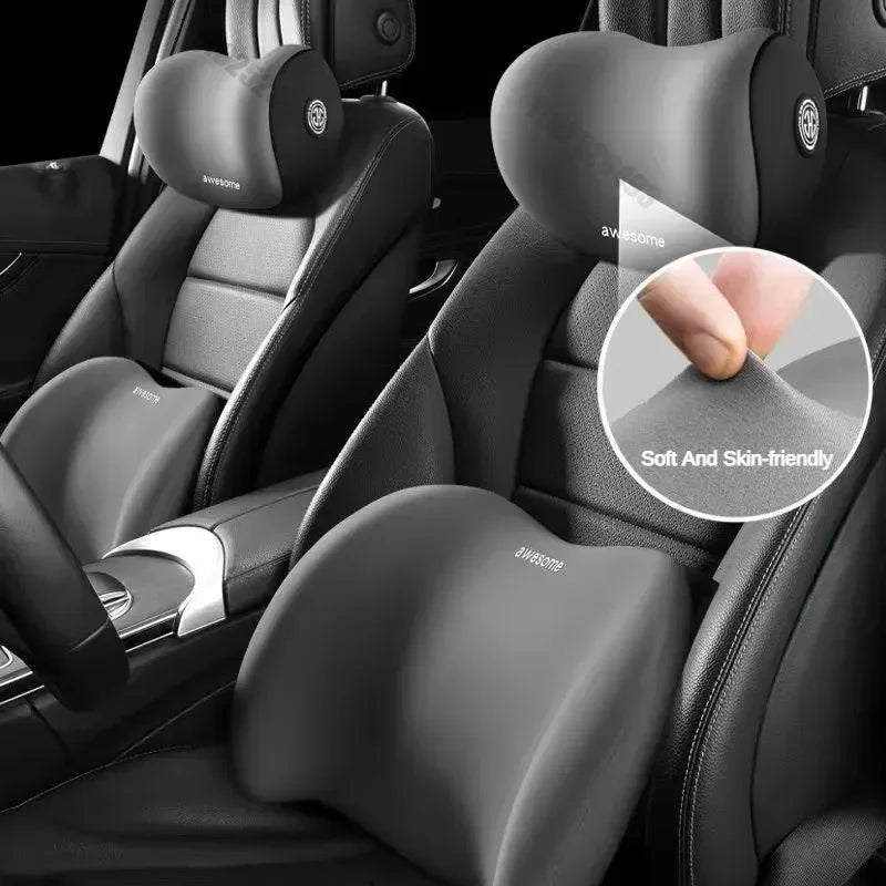 Lumbar Support Pillow,Ergonomic Lumbar Pillow for Car Seat, Office Chair,Bed Recliner,Memory Foam Cushion Back Support Pillow