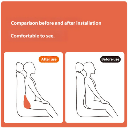 Car Memory Foam Lumbar Support Cushion Waist Pillow Backrest Seat Driver Travel Back Support Auto Interior Accessories Comfort