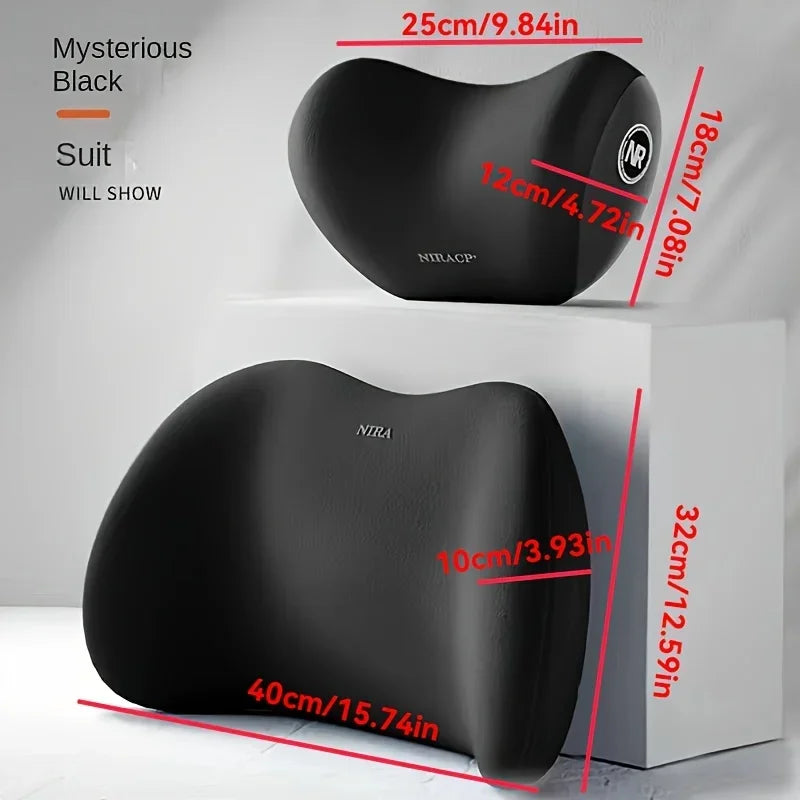 Lumbar Support Pillow,Ergonomic Lumbar Pillow for Car Seat, Office Chair,Bed Recliner,Memory Foam Cushion Back Support Pillow
